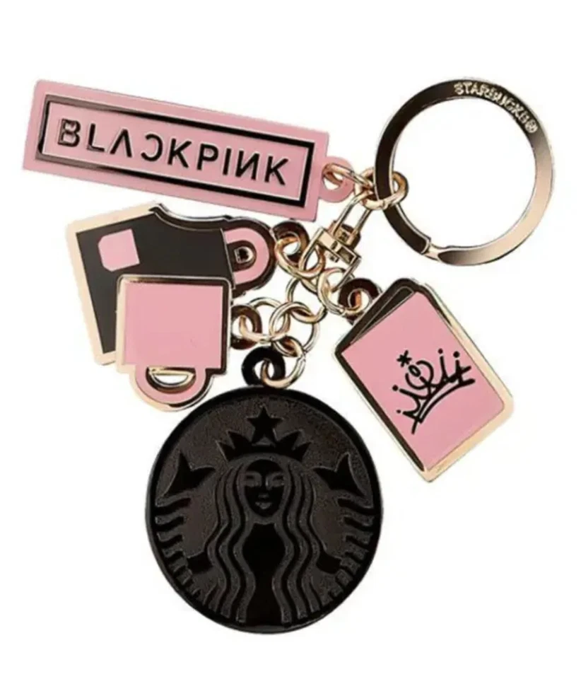 LLAVERO COLABORACIÓN STARBUCKS KOREA X NEGRO ROSA 2023 | Vendedor de EE. UU. Foto 2 de 2