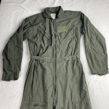 Vtg Military Army Green Combat Vehicle Crewmans Coveralls Jumpsuit L Men's 44 R