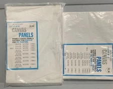 Vintage Academie Canvas Panels-2 Sets of 3 Canvas Panels 9 x 12,10 X 14” Sealed