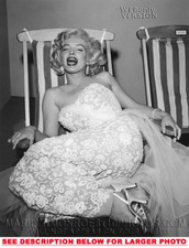 MARILYN MONROE LOUNGING in eveDRESS 1 RARE 8x10 PHOTO