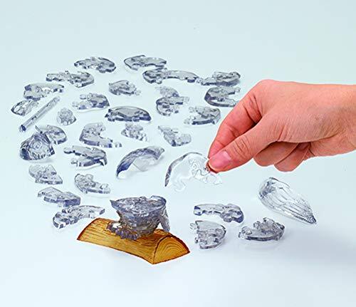 Beverly 3D Crystal Puzzle OWL BLACK 42 Piece 50243 JAPAN Free Ship via FedEx - Picture 3 of 5