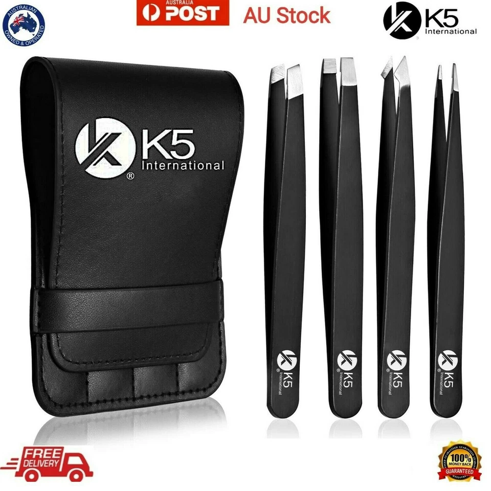 Professional Eyebrow Tweezers Plucker Puller Hair Remover Slanted Pointed Tip    - image 4 of 4