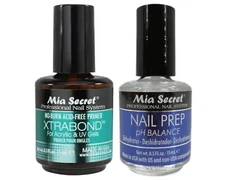 Mia Secret Xtrabond Primer 0.5oz & Nail Prep pH Balance 0.5oz Combo