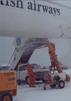 BRITISH AIRWAYS CONCORDE ALASKA KALTTESTS VERSUCHE ORIGINAL HERSTELLERFOTO 4
