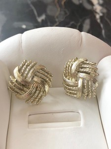 Vintage Signed Lisner Costume Silver Tone Square Weaved Clip On Earrings Ebay ebay
