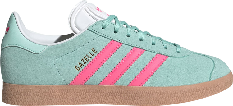 adidas Womens Gazelle 'Semi Flash Aqua Lucid Pink' JI1375 In adidas Womens Gazelle 'Semi Flash Aqua Lucid Pink' JI1375 In