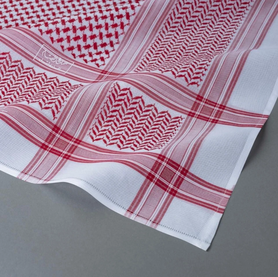SHEMAGH Al-Bassam Scarf Jordanian Palestinian Gulf High Quality Made in England - image 3 of 4