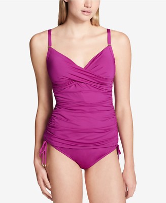 NWT Calvin Klein Swimsuit Tankini Bikini pc Set Sz M Dragon