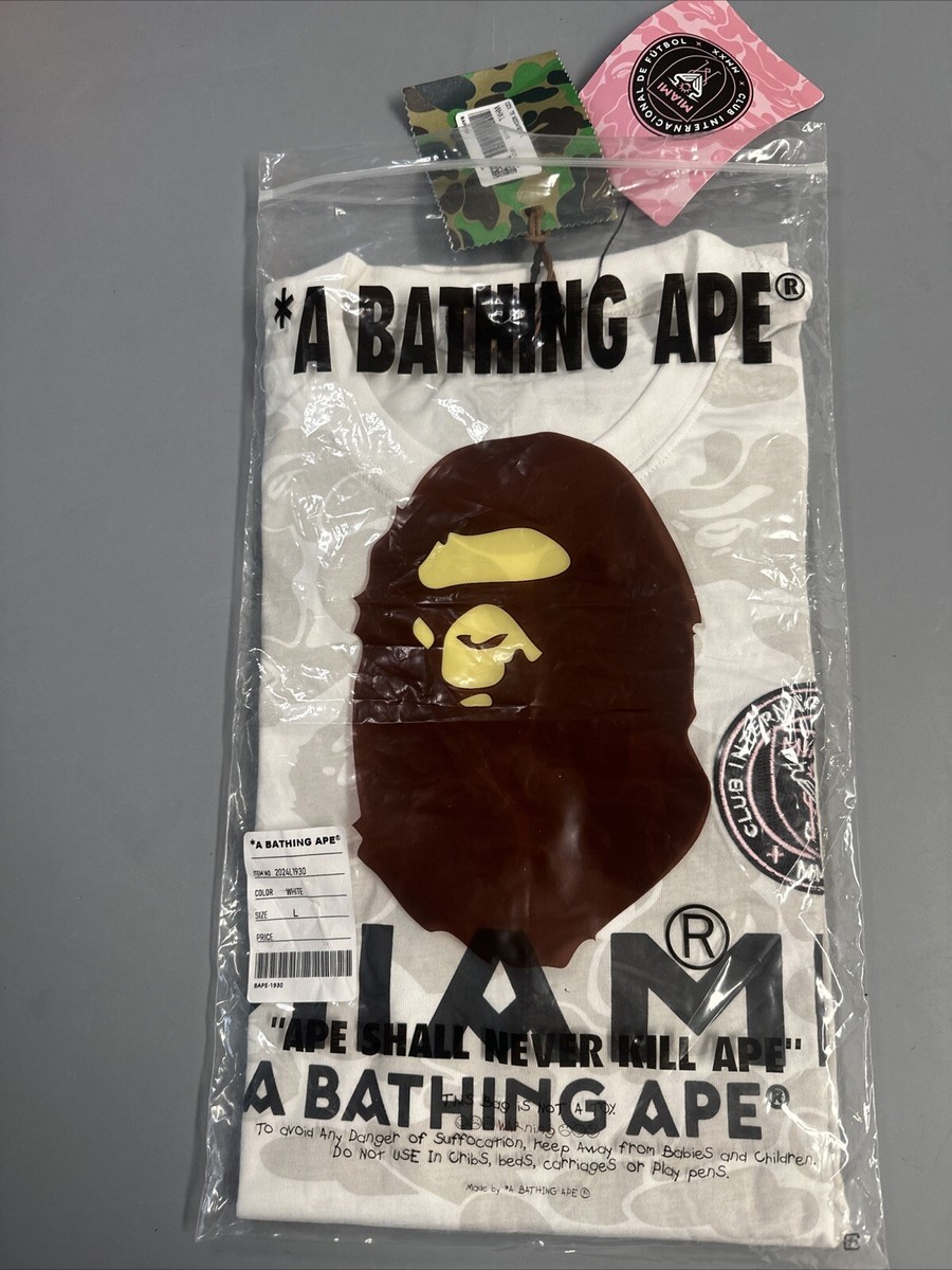 BAPE × INTER MIAMI CF CAMO TEE BAPE x Inter Miami CF Camo Tee Black Men's - FW23 - US