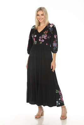 Johnny Was JWLA Shilo Dolman Tiered Knit Dress Boho Chic J30523-E | eBay