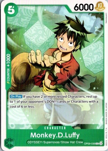 One Piece Card Game OP09-036 Monkey.D.Luffy - [OP09] Emperors In