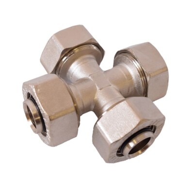 3/4'' MAXLINE 4-WAY CROSS FITTING FOR COMPRESSED AIR TUBING M8042