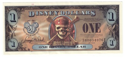 2007 F Pirates of the Carribean / Empress Walt Disney World Dollar $1 DIS139