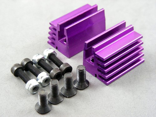 UNKNOWN 1/10 PURPLE Adjustable Finned Engine Mounts R40 MTX IMPULSE Yokomo NEW ! - Picture 3 of 11