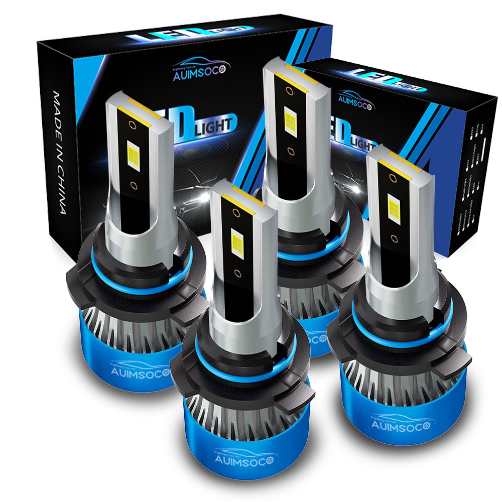 Para For Acura MDX 2001-2003 4x faros delanteros Kit de luces altas y bajas