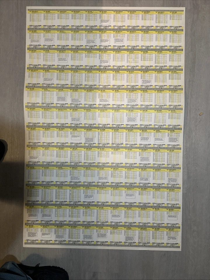 1989 FLEER бейсбол - 1 необрезанный лист PHI/NYY/LAD/MIN/SFG/KC/ARI/CIN/PITT - Изображение 2 из 4