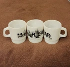 Rare Vintage Anchor Hocking Moorhead Minnesota MN Souvenir Mugs Set 3 Hjemkomst