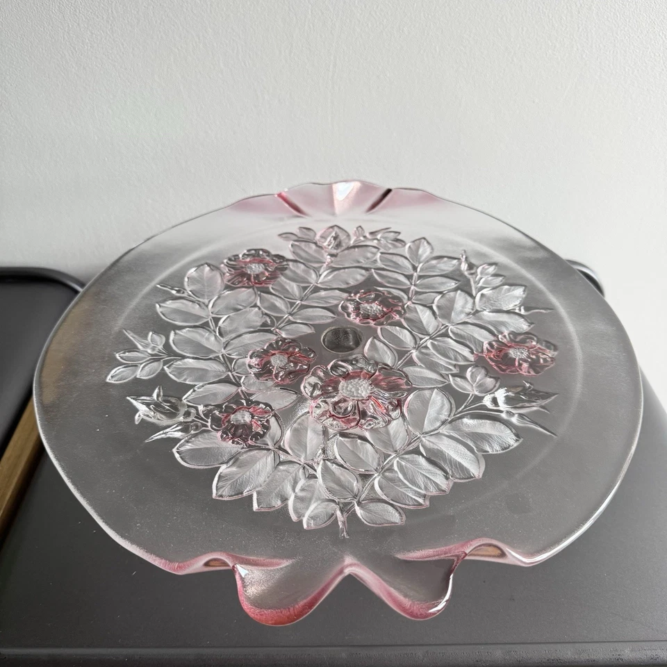 Support à Gâteau sur pied en Verre / Cake Stand Mikasa RosellaWalther 1960 - Photo 4/4