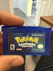 Pokemon GBA Sapphire Version cartridge (Game Boy Advance, 2003) DRY BATTERY
