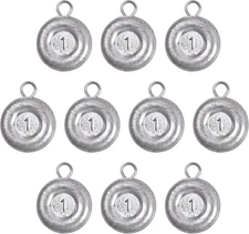 Disc Sinkers Fishing Weights, Coin Sinkers Saltwater Surf Fishing Weights for Bo