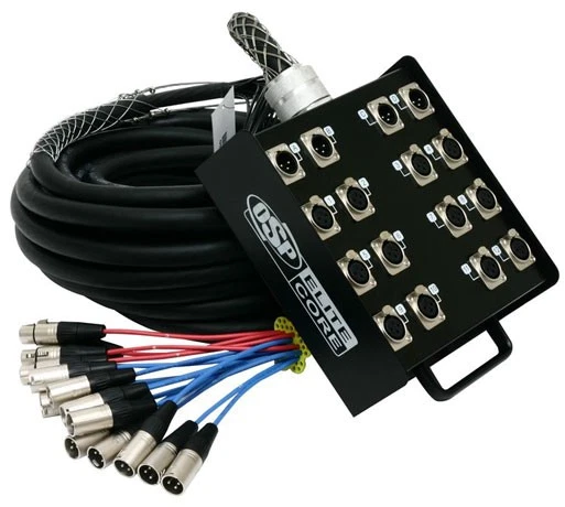 Elite Core PS12450 12 x 4 Channel 50' ft Pro Audio Cable XLR Mic Stage Snake - Image 2 of 3