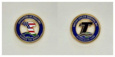 Tritech Applied Sciences 1988 Challenge Coin 2#2