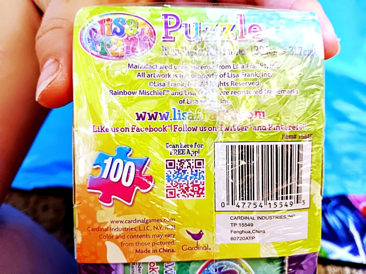 Unicorn Rainbow 100pz Puzzle in Embossed Tin Lunchbox Lisa Frank