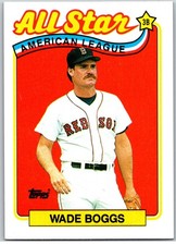 #399 Wade Boggs, Boston Red Sox 1989 Topps All-Star Base