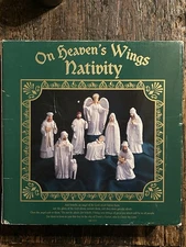 Roman Inc. “On Heaven’s Wings” Nativity Set – Complete 9-Piece Set w/ Box