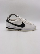 Nike Cortez Basic Men s Size 8 White Black Leather Sneakers Shoes 819719-100