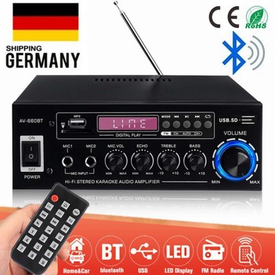3000W bluetooth Mini Verstärker HiFi Power Audio Stereo Bass AMP USB MP3 FM Auto
