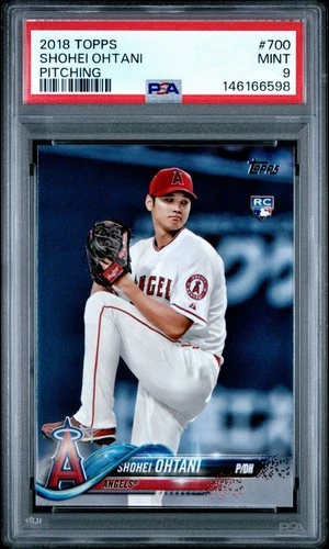 2018 Topps Shohei Ohtani #700 Pitching (RC) PSA 9