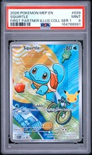 2026 POKEMON MEP FIRST PARTNER ILLUSTRATION COLLECTION #039 SQUIRTLE PSA 9