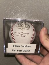 Pablo Sandoval Autographed World Series Baseball Fan Fest 2/9/13 Original