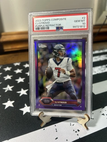 2023 Topps Composite - C.J. Stroud #2 Purple Refractor /275 (RC) PSA 10