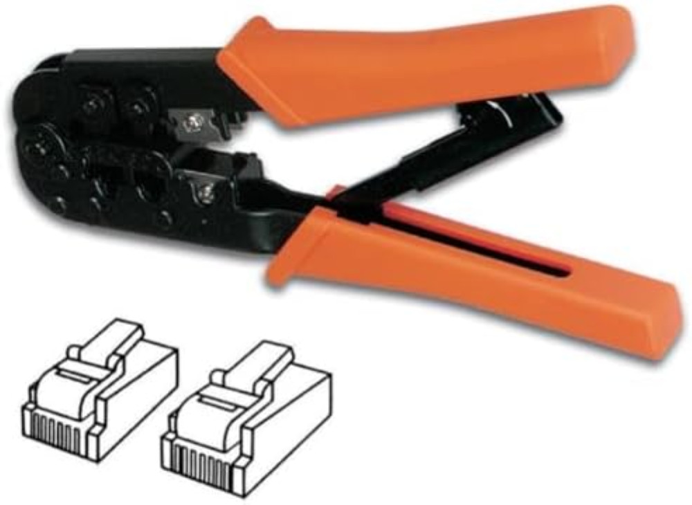 Pinza per Cavi di Rete Toolland Multifunzione RJ11 e RJ45