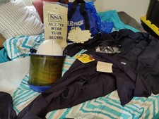 Grainger Arc flash suit kit with mask gloves and helmet