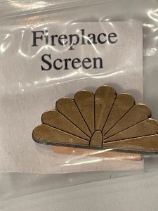 Fireplace Screen for Miniature Dollhouse possibly 1/2" or 1/4" Vintage New