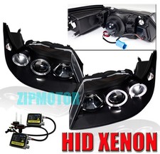 99-04 Ford Mustang Halo Projector Headlighthid 6000k Kit Lamp Black 00 01 02 03