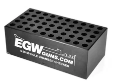 EGW Case Gauge Ammo Checker 5.56 x 45mm NATO 50-hole