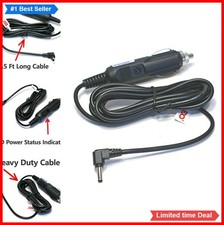 12V Radar Detector Car Power Cord 6.5FT DC Charger LED Indicator Replacement