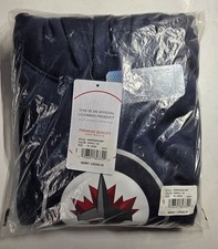 NHL Youth Pullover Sweatshirt Hoodie, Winnipeg Jets, XL-18/20, Navy