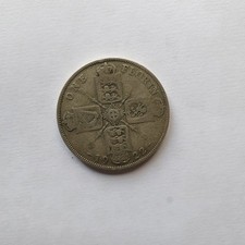 1922 King George v Florin Silver Coin