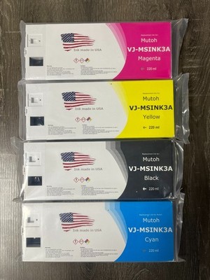Mutoh VJ628 Eco-Sol Ink Cartridges 110ml - CMYK Kit