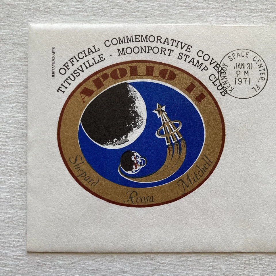 Apollo 14 Commemorative Cover + Fra Mauro Mission Profile Info Card 1-31-71 - Image 4 of 4