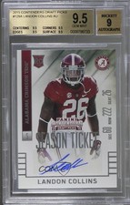 2015 Contenders Draft Picks Landon Collins (SEC 60) BGS 9.5 GEM MINT Auto 0f8