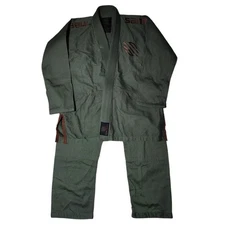 Sanabul Jiu Jitsu Top & Pants Set Green Size A1 No Belt Worn Once