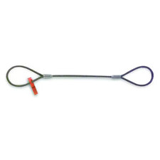 Lift-All Wire Rope Sling, Eye and Eye Sling 3 Ft L, Vert Cap 5000 Lb
