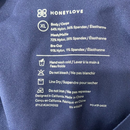 Honeylove Liftwear Tank Top Shapewear Gr. XL dunkelblau breite Träger - Bild 7 von 7