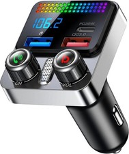 Bluetooth 5.4 Car Adapter 48W Charging USB Bluetooth Adapter for Car,Wireless Fm